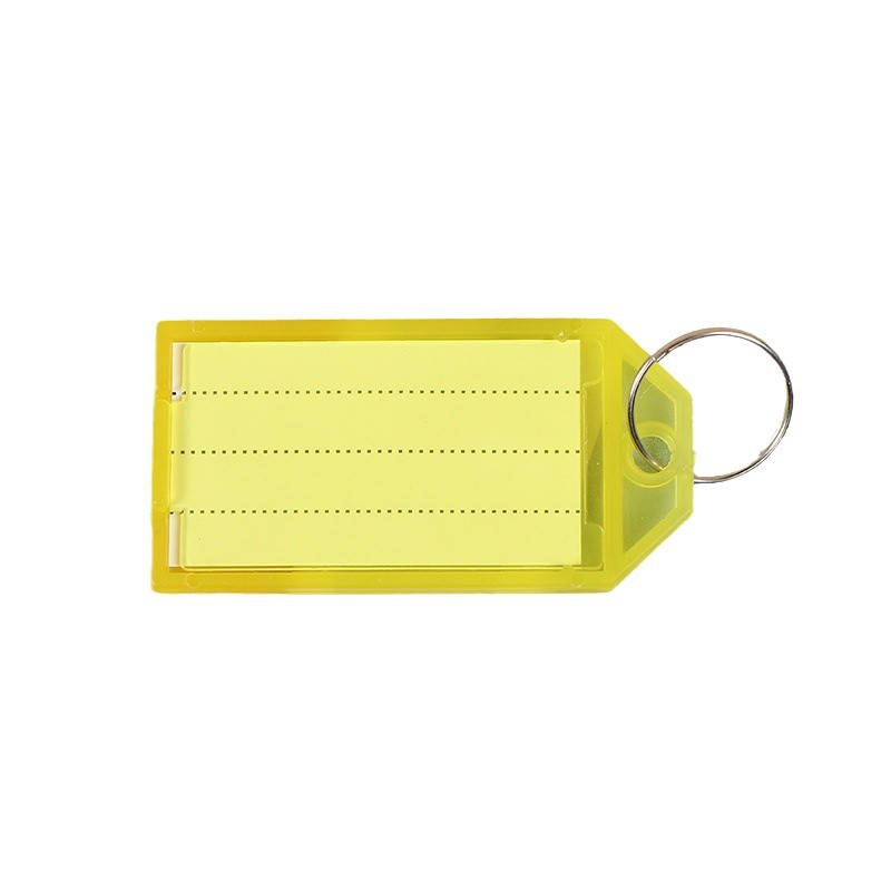 Transparent Key Tag Colorful Plastic Keychain Hotel Classification Tag Luggage Label Mark Hotel Hotel Tag