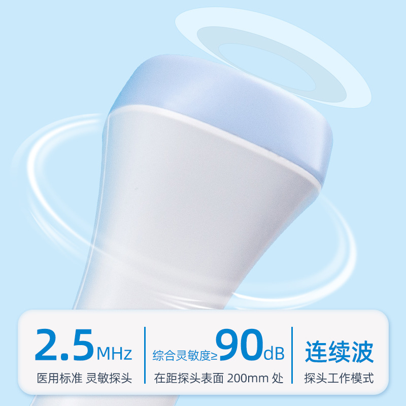 Wellday Home Fetal Heart Rate Meter Fetal Heart Rate Monitoring Detector Pregnant Women Ultrasound Doppler Fetal Heart Rate Meter