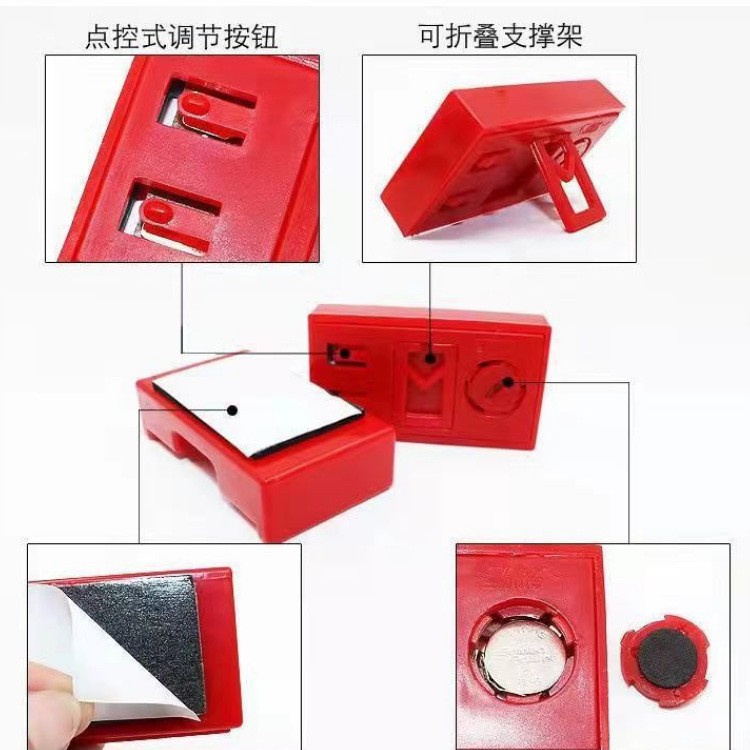 Large Screen Home Digital Display Car Clock Paste Electronic Mini Car Electronic Clock Simple Silent Desktop Clock