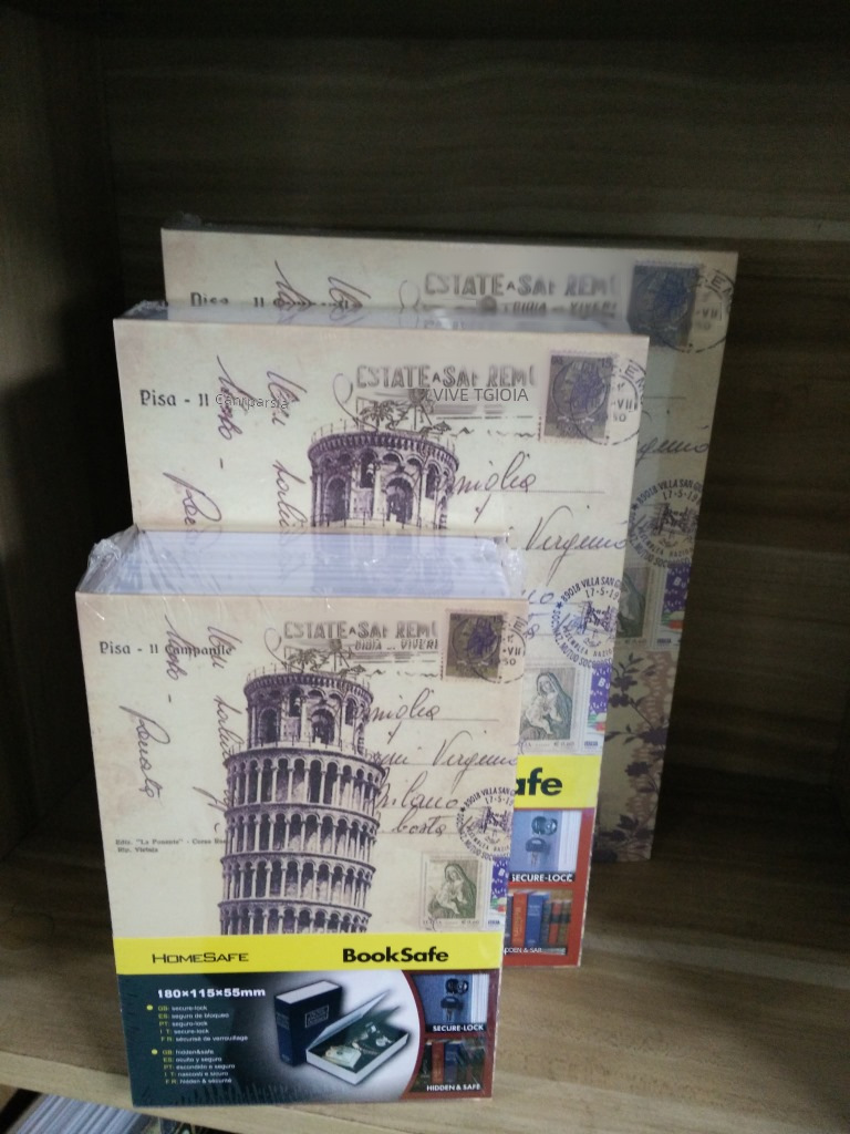 Medium Simulation Book Password Lock Safe Key Color Storage Box Cash Box Protective Safe Box