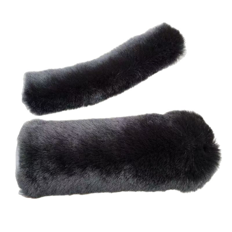 Electric Vehicle Plush Handlebar Cover Autumn and Winter Battery Vehicle Motorcycle Three-Wheel Shed Vehicle Universal Warm Anti-Slip Protective Cover