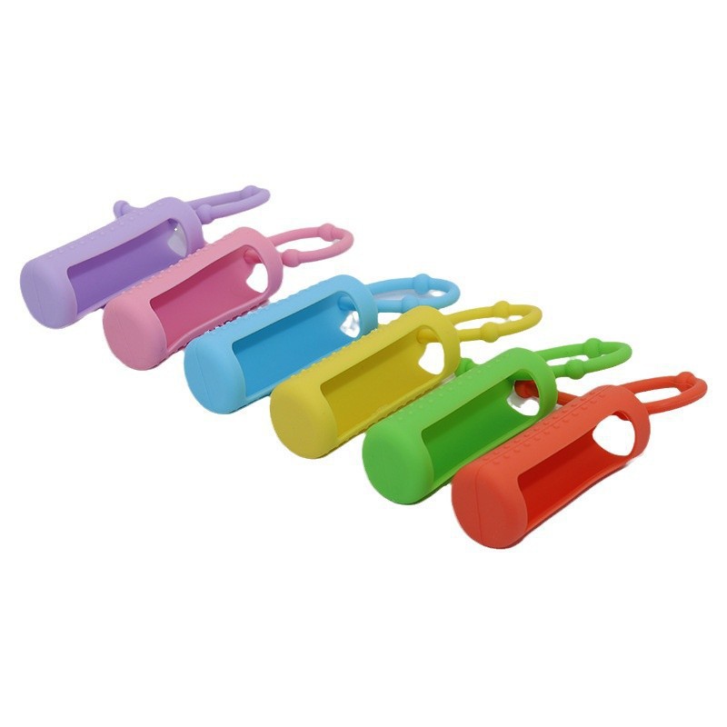 10ml Essential Oil Bottle Silicone Cover Rolling Ball Bottle Silicone Protective Cover Spray Bottle Lanyard Leak-Proof