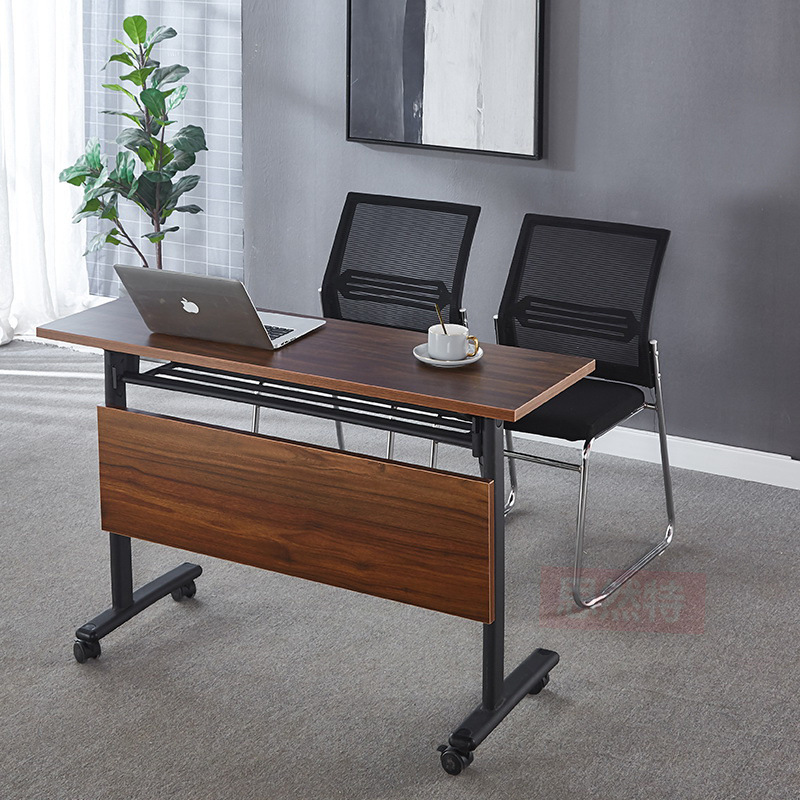 Folding Training Table Desk Splice Educational Institutions Rollover Conference Mobile Desk and Chair Combination Manufacturers