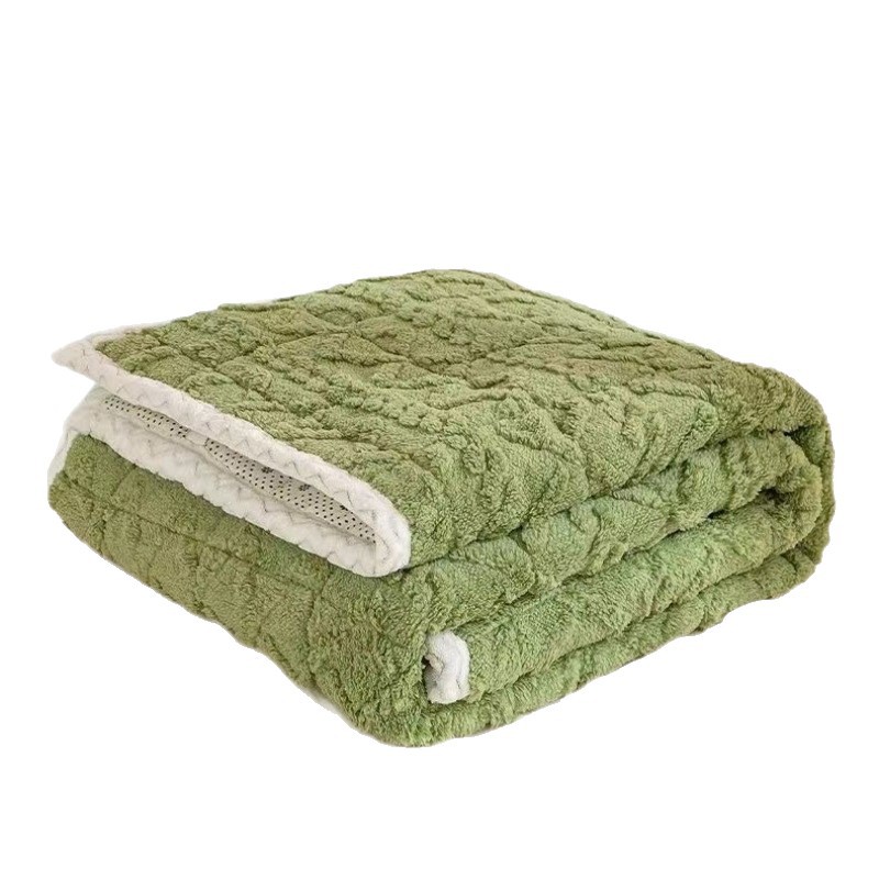 Super Warm Milk Velvet Mattress Bottom Taffeta Blanket Student Dormitory Single Mattress Adult Home Fleece-Lined Bed Sheetss