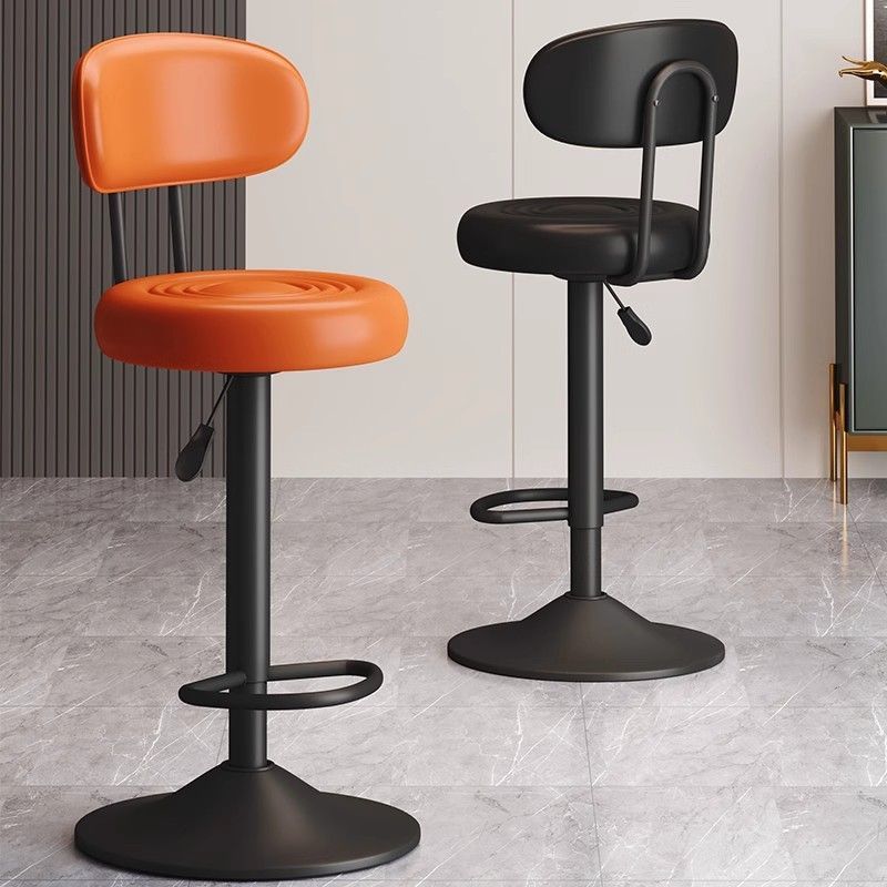 Bar Stool High Chair Bar Chair Adjustable Chair Cashier Front Desk Swivel Chair Rotating Home Bar Stool with Backrest Simple
