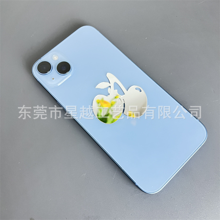 Ins Style Mobile Phone Case Acrylic Self-adhesive Lens Sticker DIY Carry-on Makeup Small Mirror Carry-on Mirror Scratch-resistant Mirror