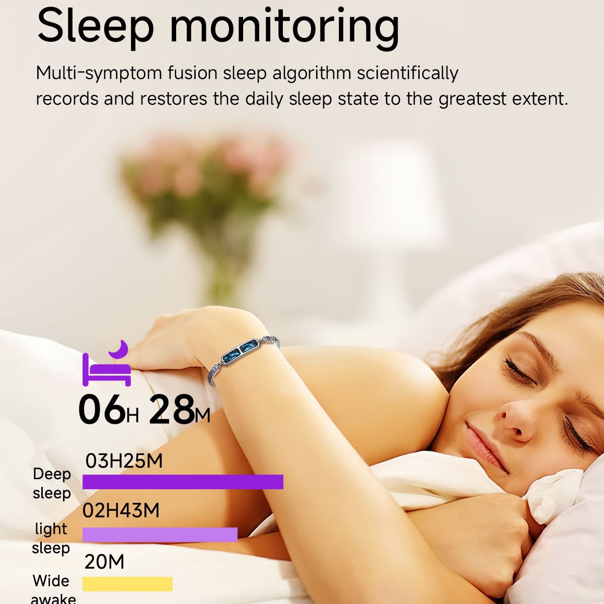Cross-Border New Smart Bracelet Sleep Rate Blood Oxygen Gesture Photo Health Monitoring Fashion Versatile Bracelet Bracelet
