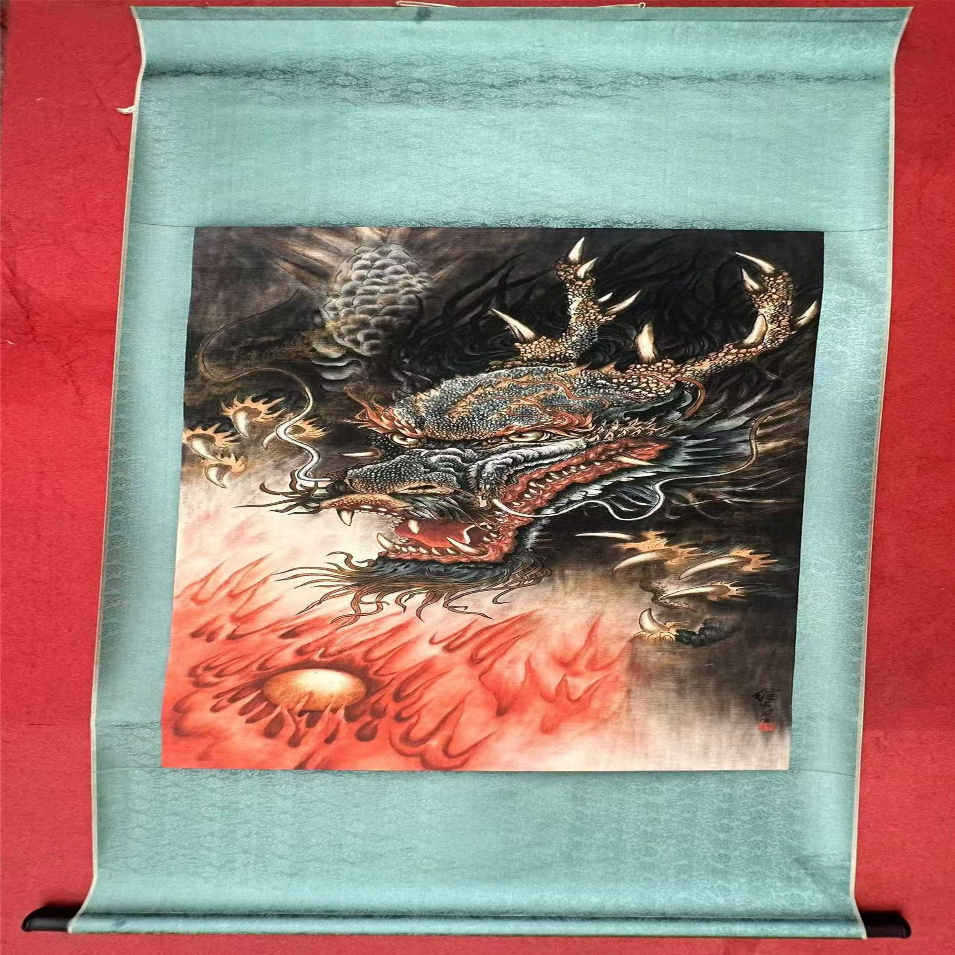 Antique middle hall painting landscape painting traditional Chinese painting all kinds of famous painting manufacturers wholesale live supply living room porch decorative painting