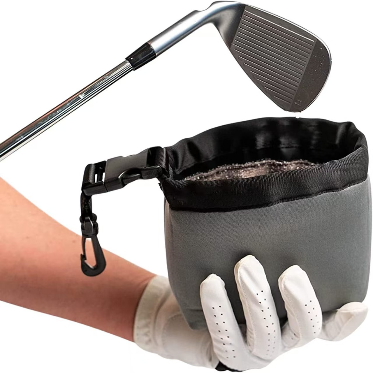 Golf Cleaning Bag Portable Golf Ball Cleaning Bag Golf Club Wipe Packaging Water Cleaner