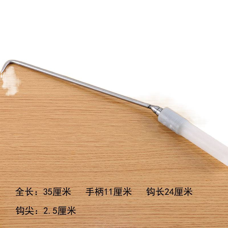 Rebar Tying Hook, Wire Hook, Plastic Handle, Stainless Steel Tied with Extended Wire