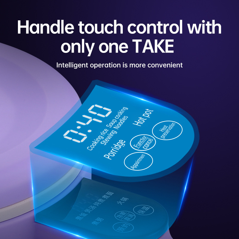 110V American Mini Electric Cooking Pot Small Multifunctional Household Dormitory Noodle Cooking Pot Mini Electric Heating Pot Non-stick