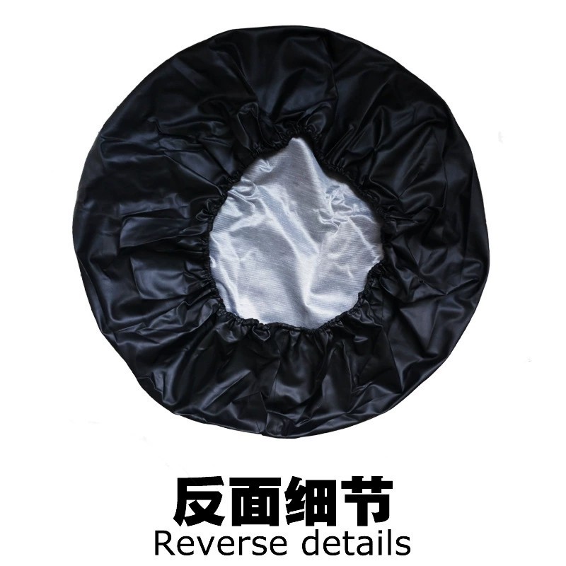 Printable LOGO pure black spare tire cover/tire bag/tire cover/storage tire cover/protective cover/chassis tire cover/