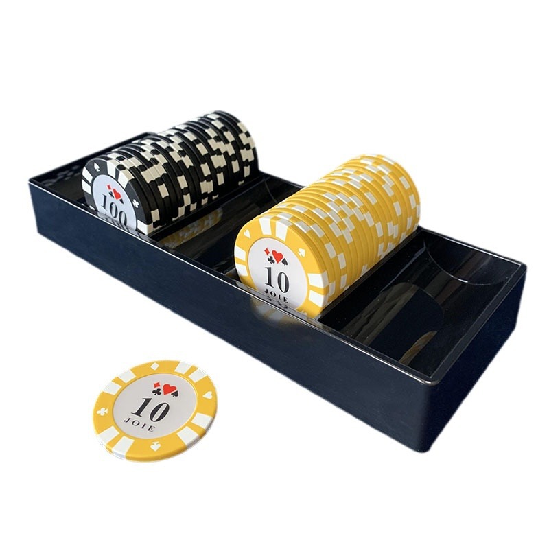 5 transparent chip rack tray storage box can hold 40x 3.3mm chips 100 pieces