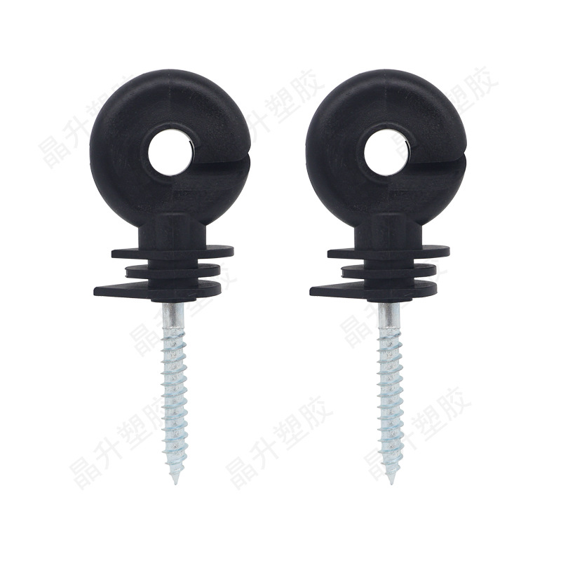 Cross-border wholesale lengthened and bold pasture electronic fence insulator manufacturers bolt nail pulse fence farming power grid