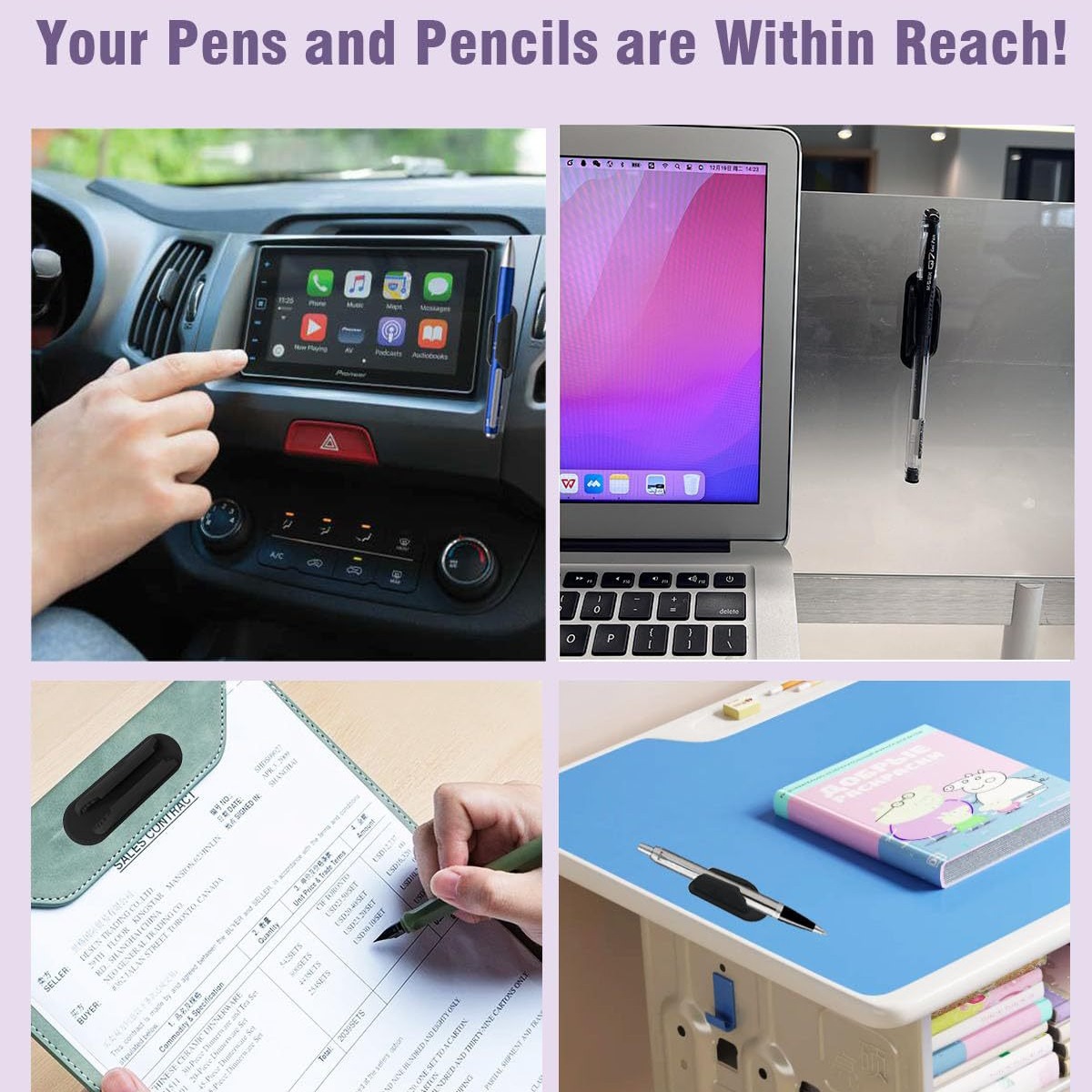 Amazon Pen Holder Upgraded Pen Holder Sticky Pen Holder Kidsren's Teacher Supplies Table Organizer Accessories