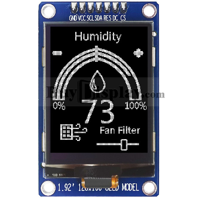 WhIte 1.92InCh OLED DIsplay Module 4-wIre SPI and I2C SerIal Port for Arduino and Tree Mold