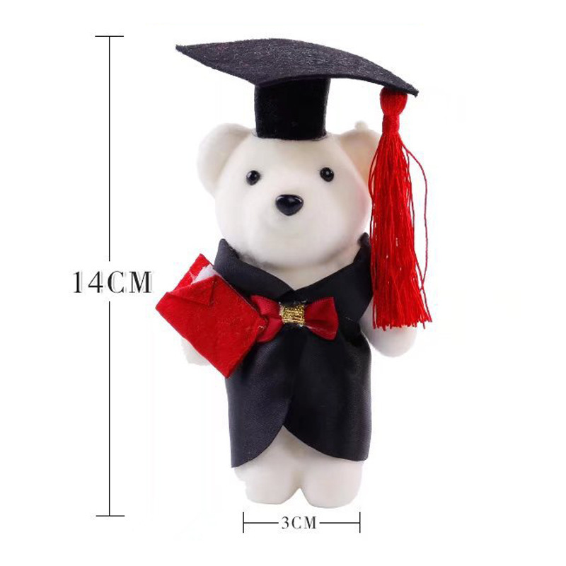 Graduation bear doll bachelor's clothing doll master's bubble doctor bear doll classmate junior high school graduation season gift
