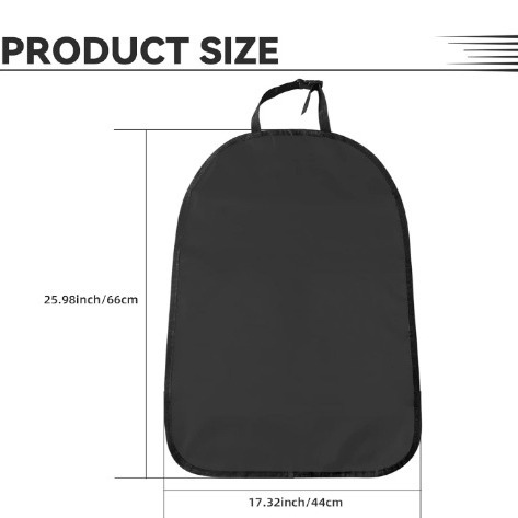420D Single-Layer Waterproof Oxford Cloth Car Seat Anti-Kick Pad Protective Cover Rear Anti-Dirt Pad Anti-Collision Universal Buckle