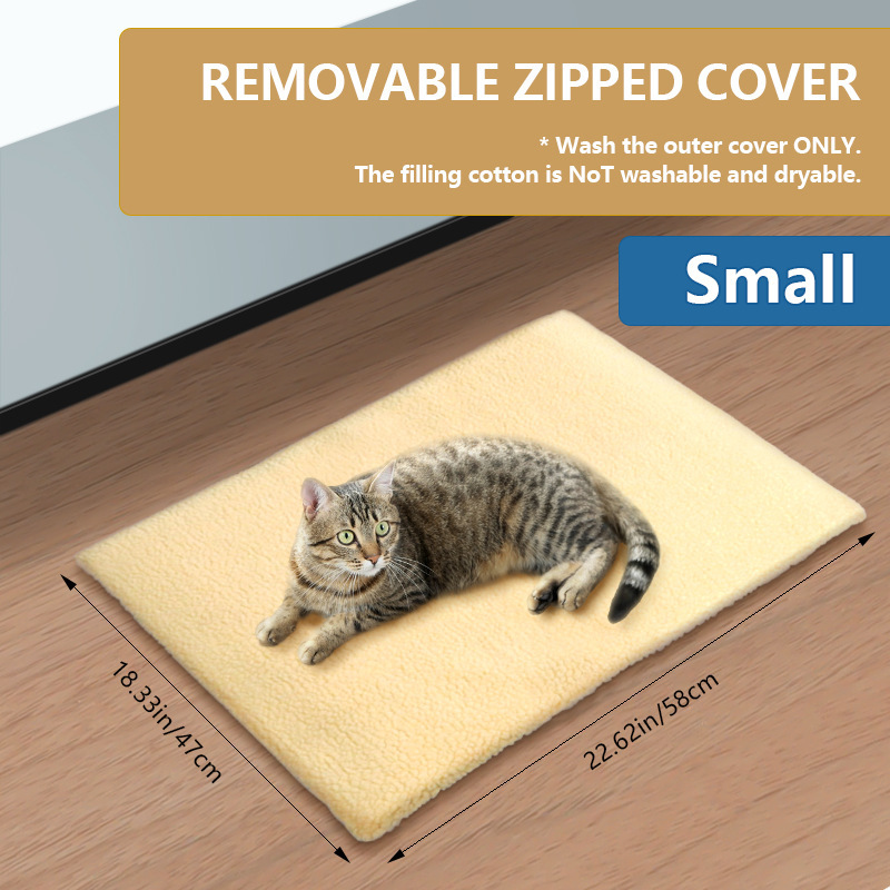 Cross-Border Self-Heating Dog Bed Mat Dog Blanket Autumn and Winter Warm Thickened Lamb Velvet Pet Blanket Cat Pet Mat