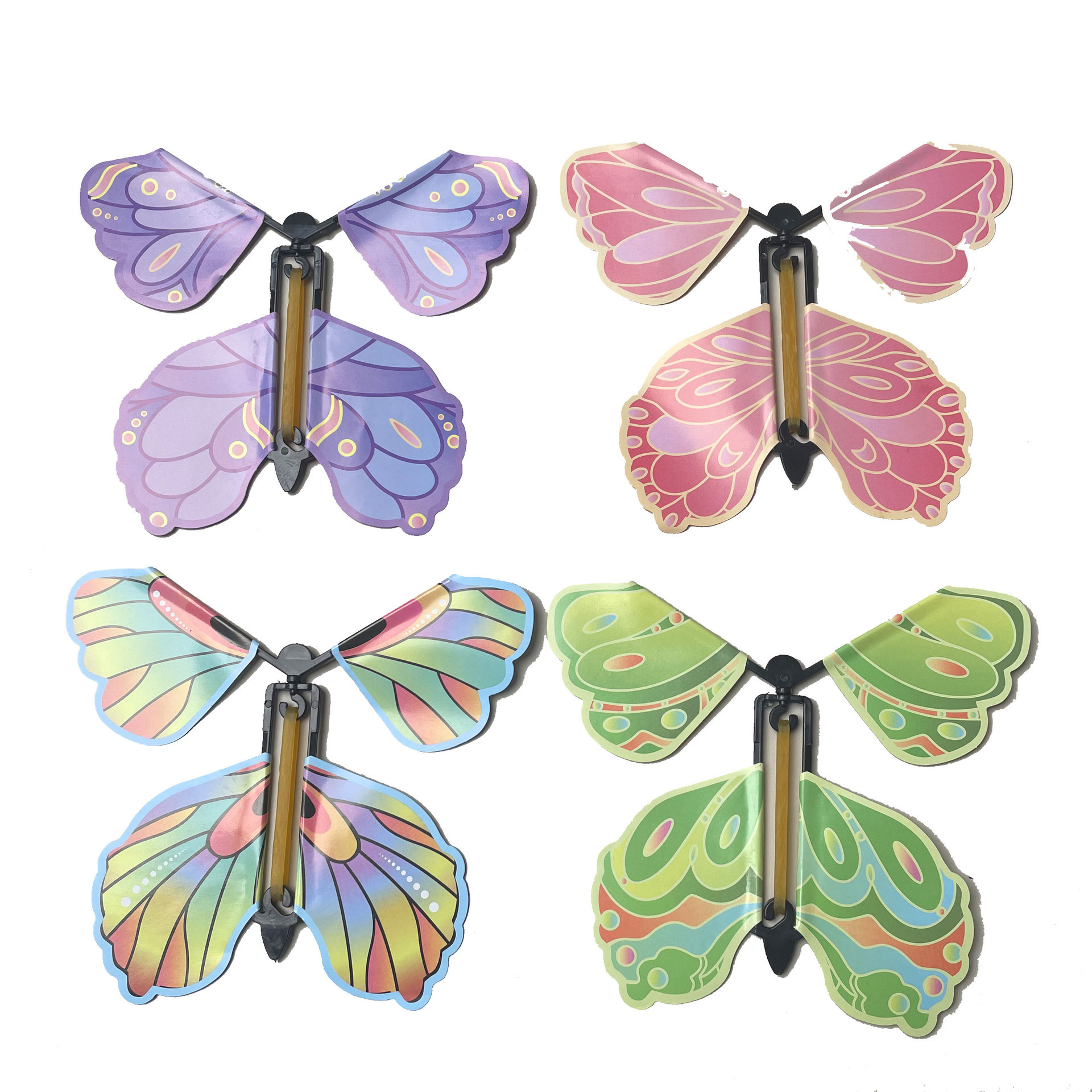 Shake the same flying butterfly creative decompression artifact surprise funny magic props interesting paper butterfly toys