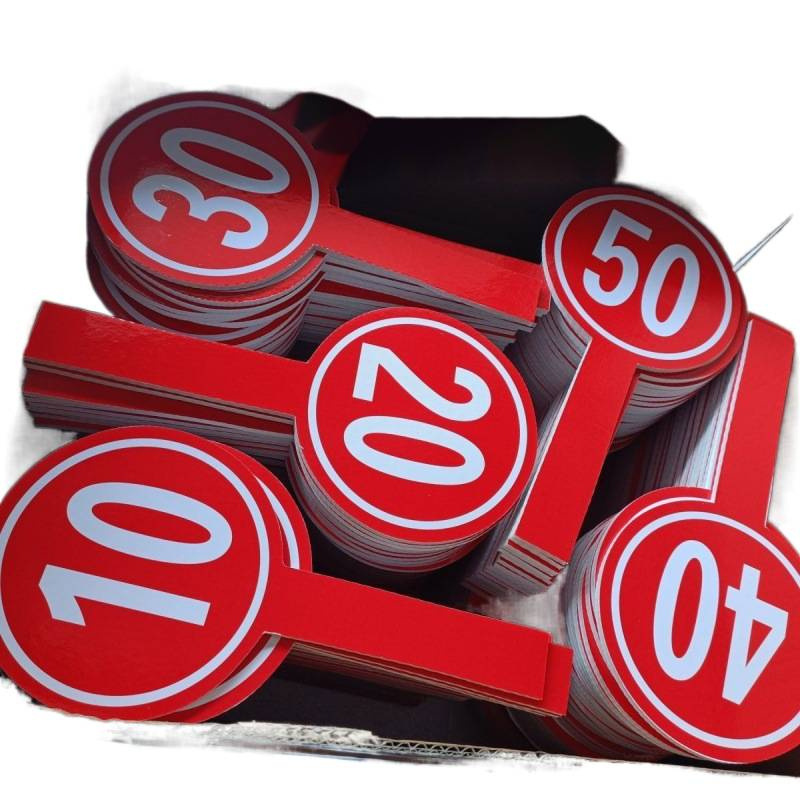 Number Plate, Hand-Held Plate, Erasable Scoring Plate, Auction Plate, Scoring Plate, Letter Plate, Printable Digital Logo, Color Customization