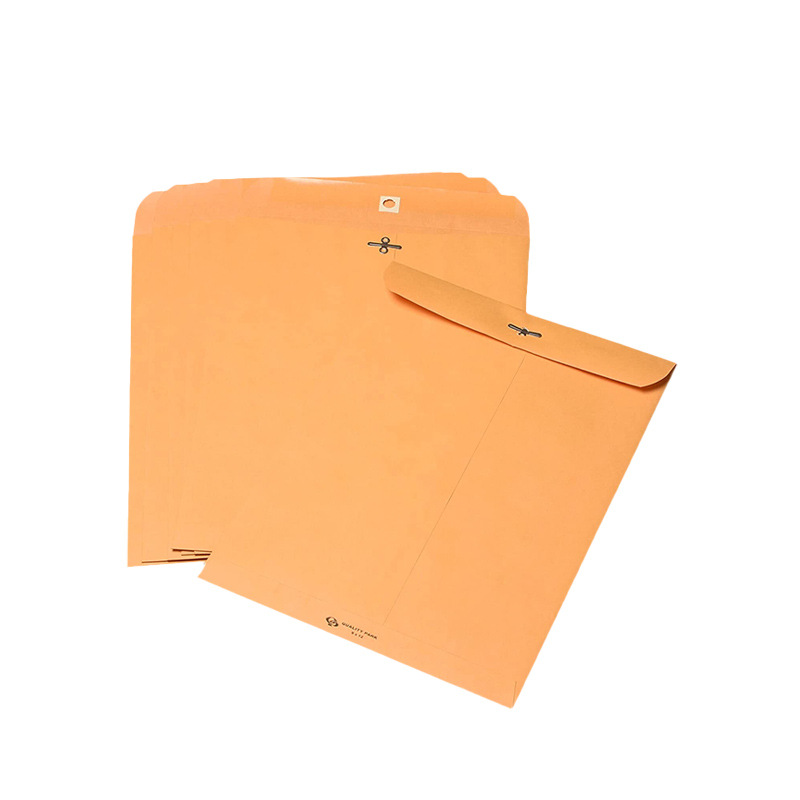 Source Factory Envelope Bags, High-End Brown Manila Hardware Buckle Large Golden Kraft Paper Envelopes and Letter Bags