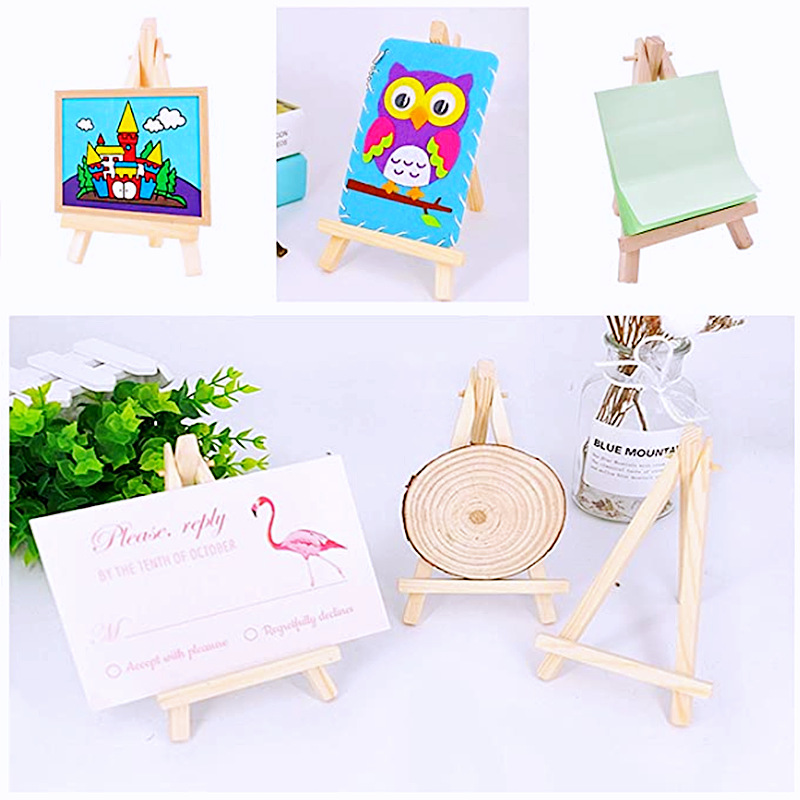 Mini desktop small easel wooden children folding small easel stand sketch oil painting display stand