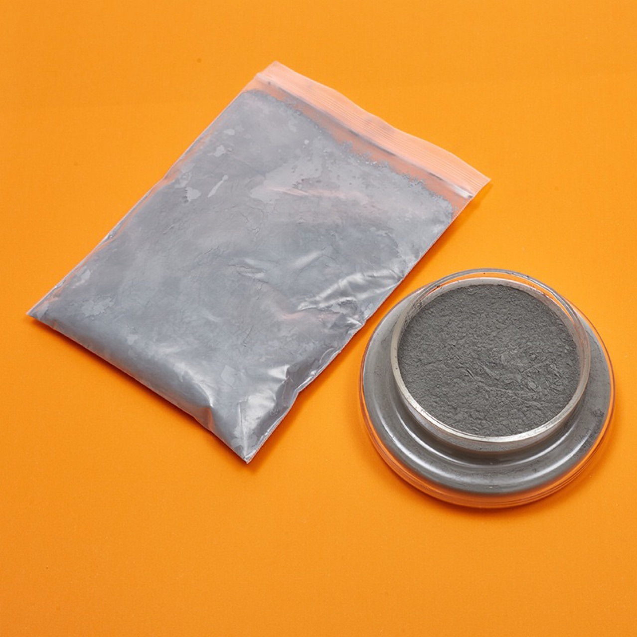 Cross-Border Gray Powder Particles Have Metallic Luster 500 Mesh Industrial Zinc Base Factory Processing and Production Can Be Wholesale