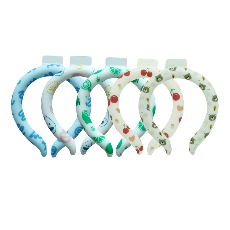 Cross-Border Japanese Ice Collar Hanging Neck Cooling Ring Summer Outdoor Cooling Artifact Pcm Anti-Heat Round Ice Ring
