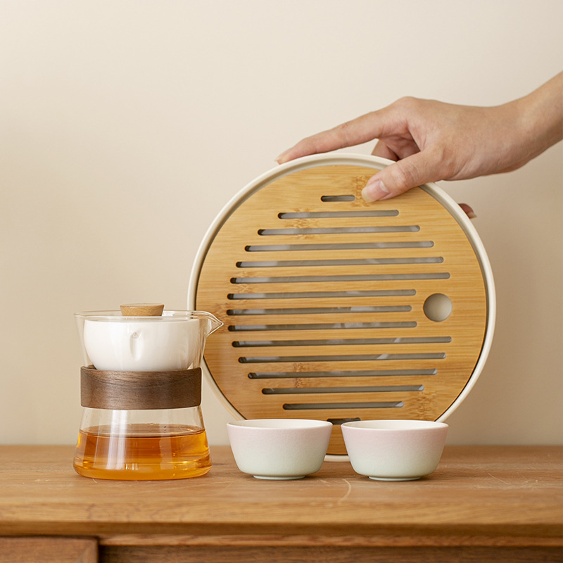 Automatic Lazy Tea Brewing Artifact Tea Water Separation Household Tea Set Xiaoqing Orange Brewing Teapot with Lid Filter Cup