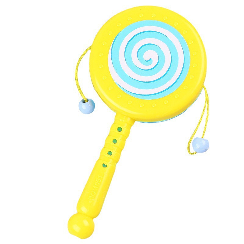 Rattle Toy Rotary Drum Drum Wholesale Sound Boy Rotary Drum Rattle Music Drummer Girl Toy Rotary Hand Rocker