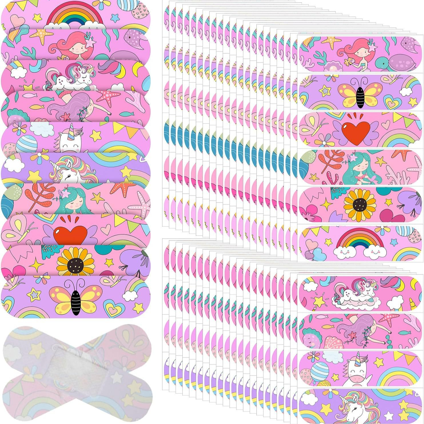 Cross-Border Children's Cartoon Band-Aids with Various Patterns and Specifications, Colorfulful and Cute Wound Protection, Hemostatic Wound Waterproof Band-Aids