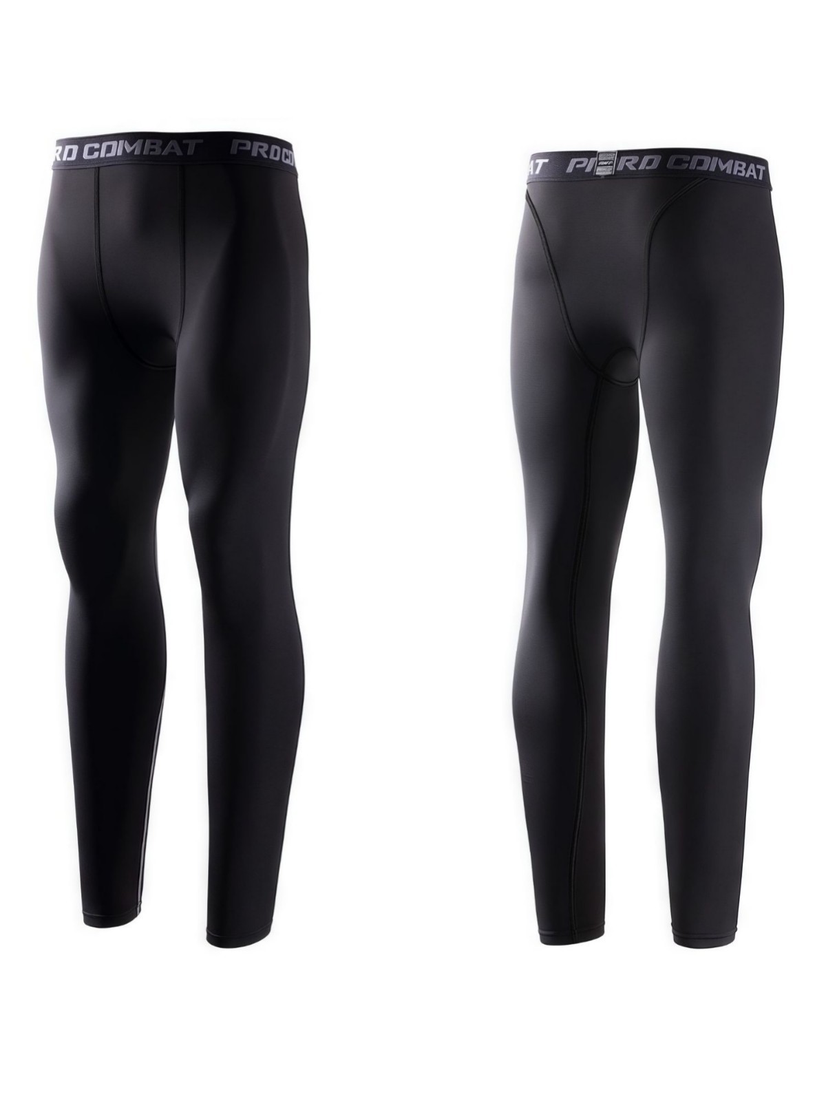 Cross-Border Sports Tights Men's Quick-Drying High-Elastic Running Compression Pants Fitness Foot Blue Volleyball Training Bottoming Long Shorts