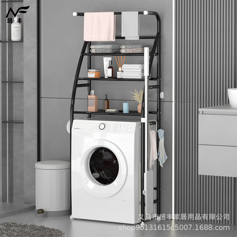 Стеллаж для ванной многофункциональный без пробивания пола