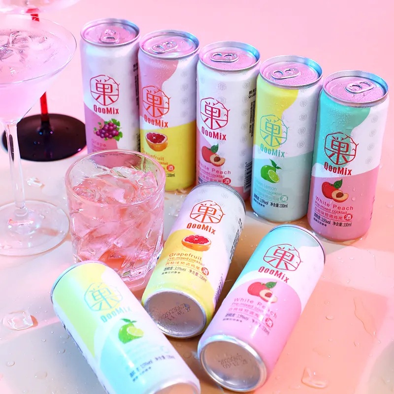 Коктейльное слабоалкогольное вино 330ml в упаковке оптом, фруктовое вино, сладкое вино, предварительно смешанное фруктовое вино