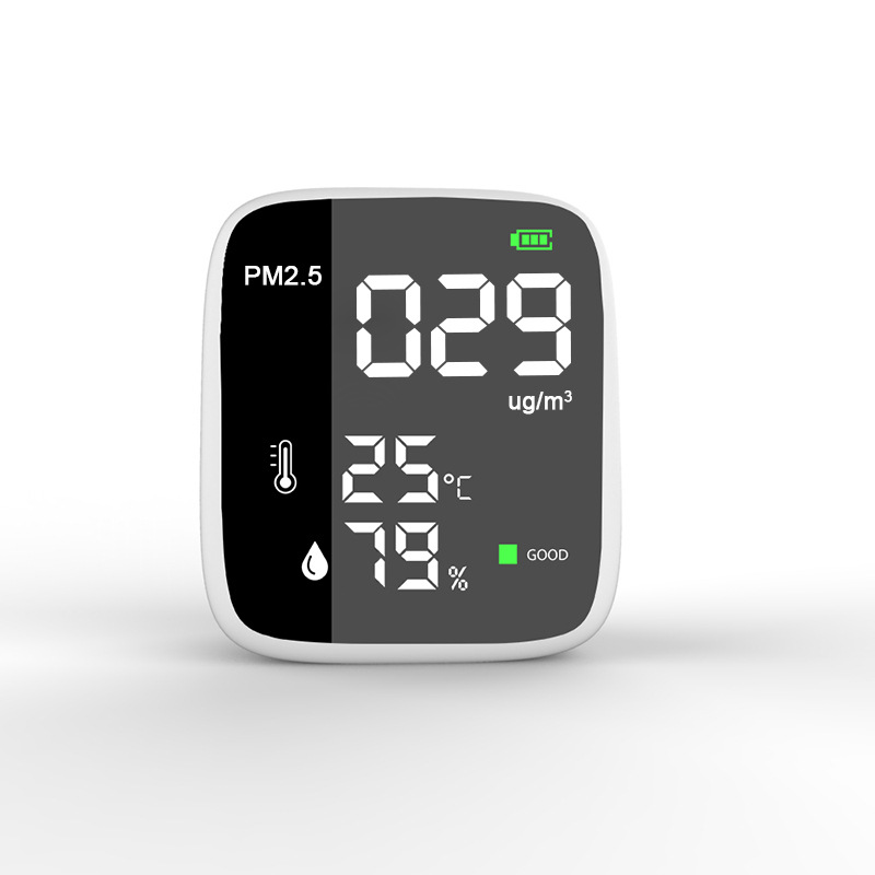 Тестер PM2.5, газоанализатор, детектор пыли, пиротехнические выбросы, загрязнение бамбуком, дым, термометр для частиц