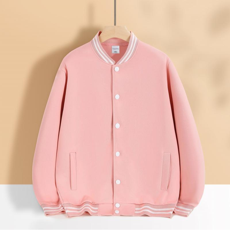 Autumn and Winter Workwear Baseball Uniforms Custom Printed Training Institution Corporate Group Class Uniforms Printed Logo Cardigan Jacket