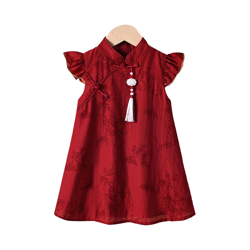 Children's Princess Dress, Han Dynasty, Baby One-Year-Old Dress, Summer Dress, New Soft and Breathable Girl's Chinese Style Cheongsam Dress