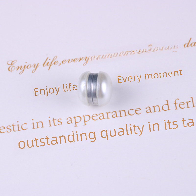 Cross-Border Popular Bread Pearl Silk Scarf Buckle Jewelry Elegant Multi-Color Magnetic Buckle High-End Dual-Purpose Light Luxury Women's Accessories