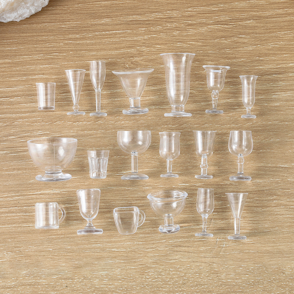 Miniature Dishes, Red Wine Glasses, Juice Cups, Dinner Plates, Cups, Container Accessories, DIY Food Toys, Mini Kitchen Tableware