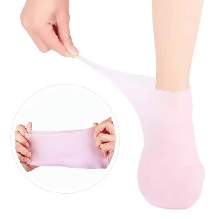 Heel Crack Protection Cover Anti-Crack Socks Moisturizing Socks for Men and Women Heel Protection Cover Silicone Cover Protective Cover