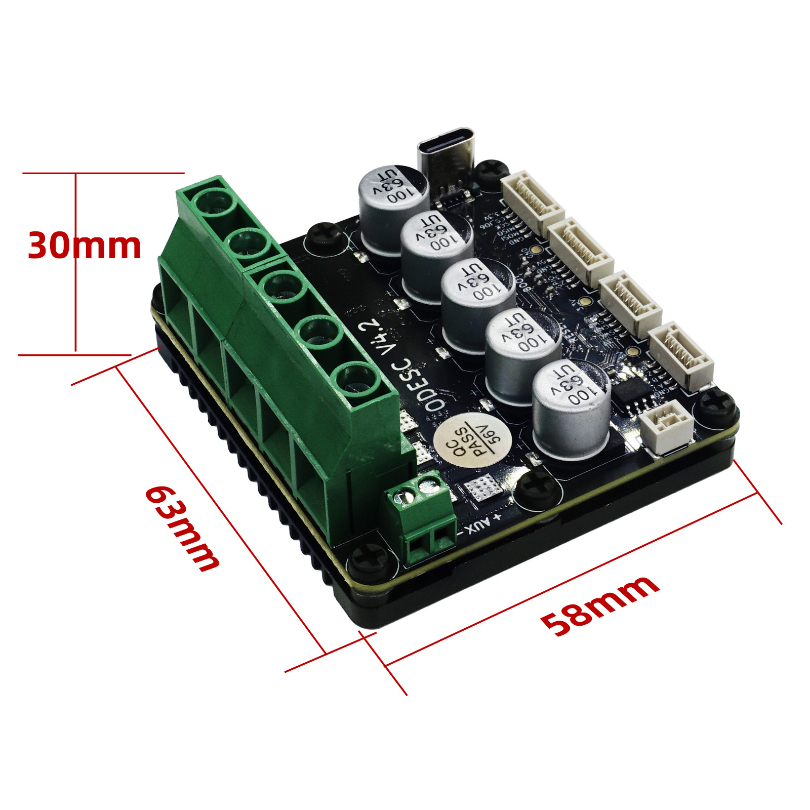 ODESC V4.2 Single Drive High Current Brushless Servo Motor Controller Based on ODrive3.6 Upgrade Compatible
