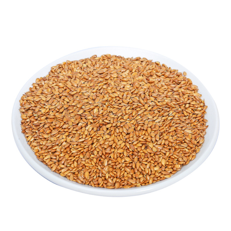 Yellow Pure Natural Flaxseed Wholesale Ready-To-Eat Baked Cooked Golden Flaxseed Processing Cooked Flaxseed
