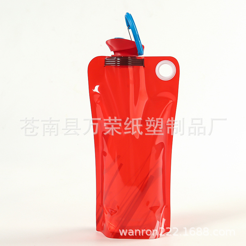 Ready Supply of Foldableing Water Bag Duckbill Flip-Top Pe Water Bag with Logo Portable Outdoor Cycling and Mountaineering Foldableing Water Bag