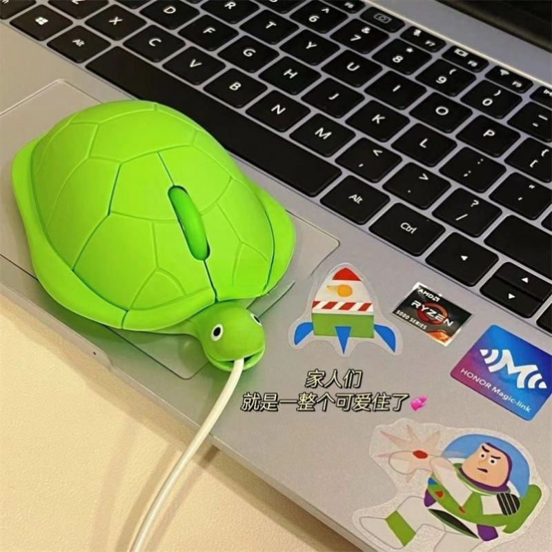 Good-Looking and Cute Turtle Mouse USB Wired Wireless Silent Creative Personalized Gift for Friends and Besties Free Shipping