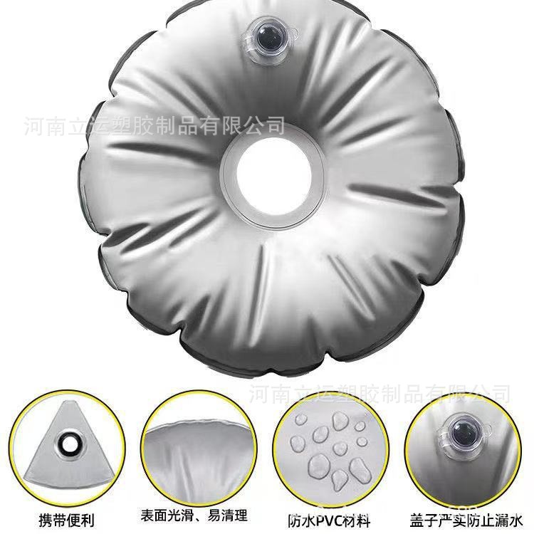 Factory Direct Sales Sun Umbrella Parasol Beach Flag Knife Flag Moxibustion Stand Base Weighted Water Thickened Water-Resistant Bag