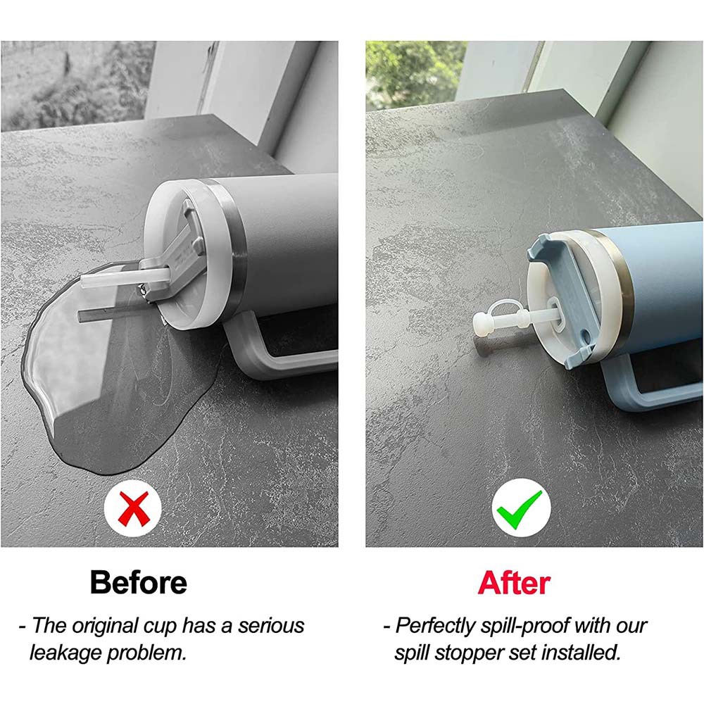 Sealed cup lid straw cap silicone leak-proof plug dust-proof accompanying cup silicone spill-proof plug kit Stanley