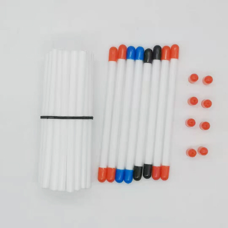 White cat teasing handle tube cat teasing stick pp small white tube outer diameter 8mm length 15cm pet cat toy accessories