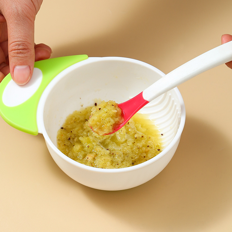 Baby food supplement bowl food grinding bowl baby fruit and vegetable food supplement processing tools grinder suit tableware now