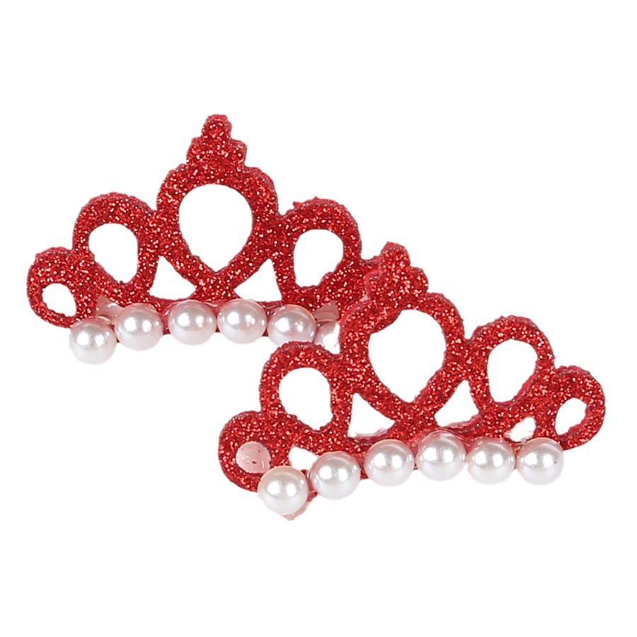 New Pet Products Frog Clip Crown Pearl Head Teddy Yorkshire Pet Hair Flower Hairpin Pet Products